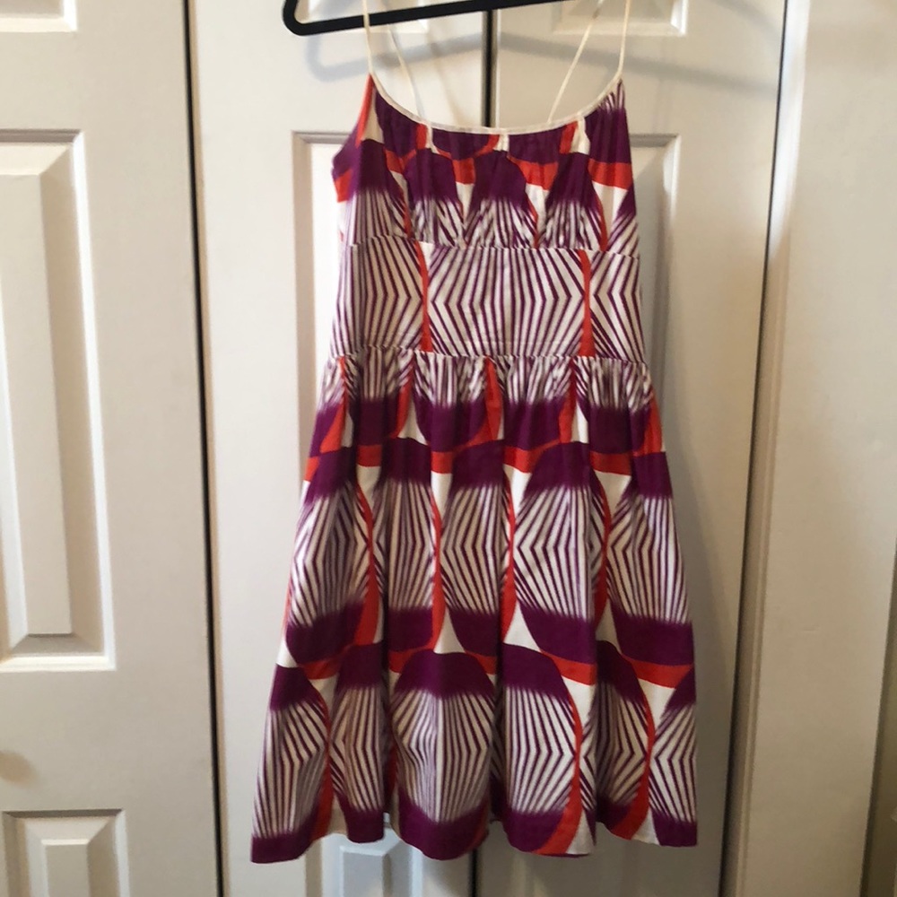 Boutique orange and purple dress